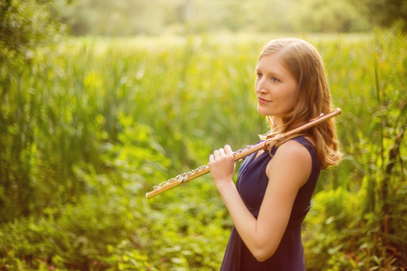 Angela in field looking off into distance