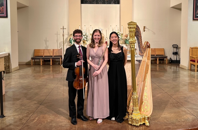 Flute, Viola, Harp